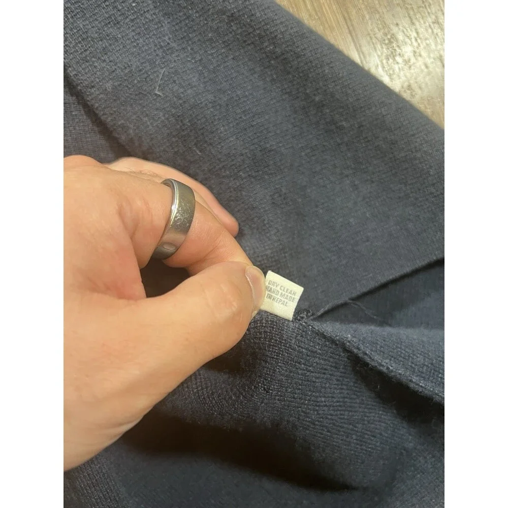 Armand Diradourian Gray Blue Cashmere Cardigan Sweater Petite - Picture 7 of 10
